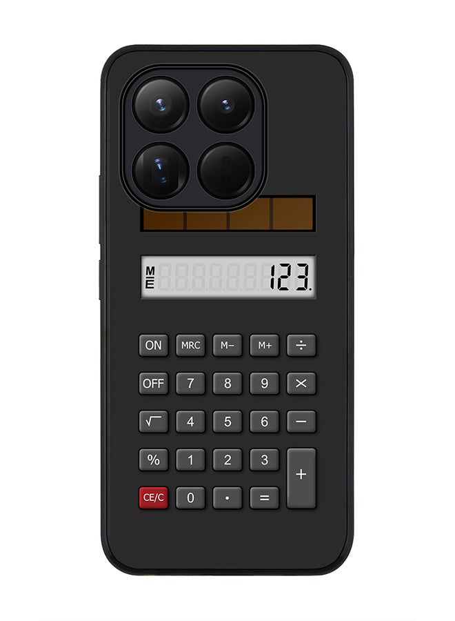 For Xiaomi 15T Case,Slim fit Camera Protection, Shockproof Thin Phone cover  - Calc (Black)